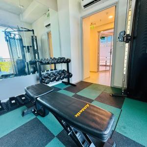 Fitness centrum a/nebo fitness zařízení v ubytování Edificio Life Sta Teresa