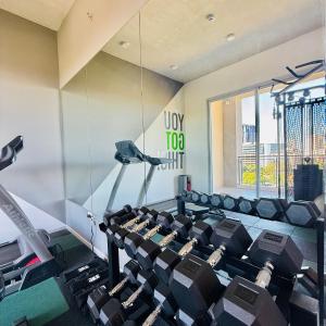 Fitness centrum a/nebo fitness zařízení v ubytování Edificio Life Sta Teresa