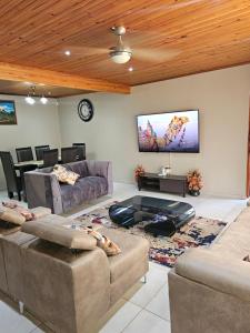 TV a/nebo společenská místnost v ubytování Grand Diamond Lodge