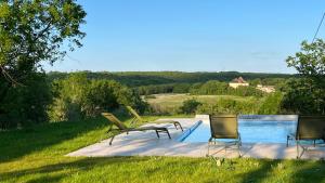 ヴィラの近くで見られる自然の景観