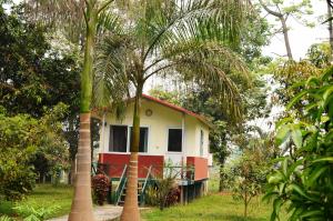 Um jardim no exterior de Chitwan Paradise Hotel