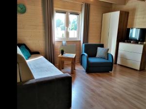 Televízia a/alebo spoločenská miestnosť v ubytovaní Resort in Kolczewo near West Pomerania Lakes