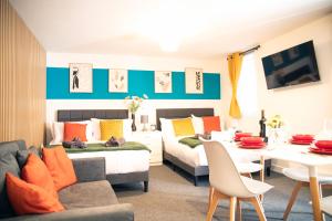 Posezení v ubytování The Cozy corner studio, FREE Parking, central location