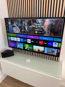 TV a/nebo společenská místnost v ubytování The Nest Lavaux