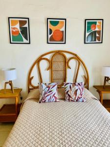 Ένα ή περισσότερα κρεβάτια σε δωμάτιο στο Habitación con acceso independiente