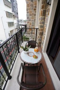 En balkong eller terrasse på Aria's Home