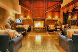 Χώρος καθιστικού στο Hotel Prespa