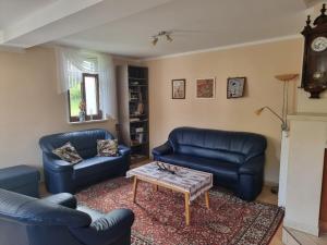 Posezení v ubytování Wunderschöne Ferienwohnung in Thüringen