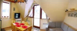 TV a/nebo společenská místnost v ubytování Apartament Góralski