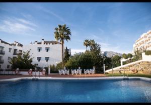 Bazén v ubytování Sunset apartment, front line Mijas Golf nebo v jeho okolí