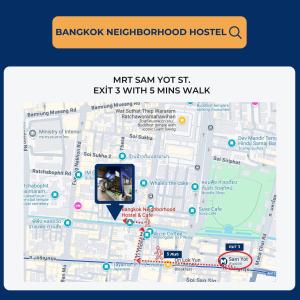 Bangkok Neighborhood Hostel的证书、奖牌、标识或其他文件