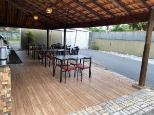 Restaurace v ubytování Pousada Pontal do Sul