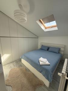 Postel nebo postele na pokoji v ubytování ApartRadauti