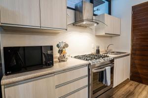 Cuina o zona de cuina de Two-Condos House in Great location with Rooftop and Pool and BBQ