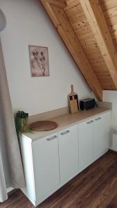 Kuchyň nebo kuchyňský kout v ubytování Apartmán NIKI Apollon Resort Lednice