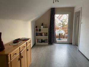 Køkken eller tekøkken på Ferienhaus am Weserradweg