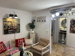 Posezení v ubytování B&B Apartments Coli Apartman Dora Self check in