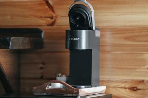 a camera sitting on top of a table at The View Boutique Hotel Suites in Tully