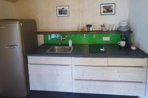 Kuchyň nebo kuchyňský kout v ubytování Charmantes Gästehaus -Tiny- mit Sauna