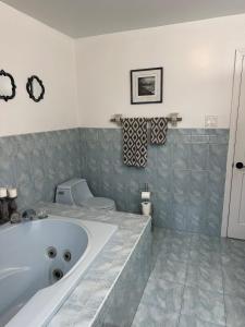 Et badeværelse på Spacious Family Friendly Backyard Retreat