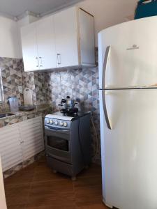 Køkken eller tekøkken på Visão privilegiada Garatucaia