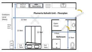 Majutuskoha Yonegan Plumeria Hilo Hotel korruse plaan