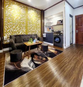 Kuchyň nebo kuchyňský kout v ubytování HA Hotel & Apartment