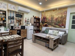 Una cocina o cocineta en Yu Shou Hao Hsien Guesthouse