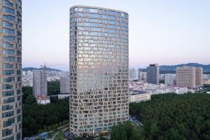 威海景观或在酒店看到的城市景观