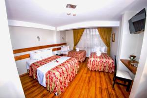 Katil atau katil-katil dalam bilik di Hostal Los Andes