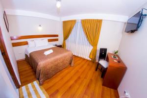 Katil atau katil-katil dalam bilik di Hostal Los Andes