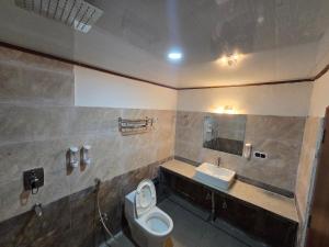 Koupelna v ubytování Hotel Kavaana