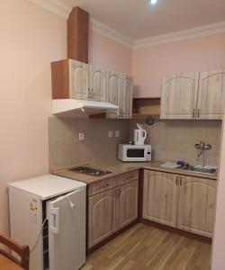 Kuchyňa alebo kuchynka v ubytovaní Apartmány ORAVA-EDDA