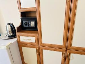 Kuchyň nebo kuchyňský kout v ubytování SD Hotel