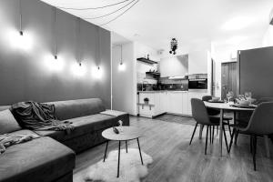 Η κουζίνα ή μικρή κουζίνα στο AngelLand 24 & Garage & Terrace +13 φωτογραφίες