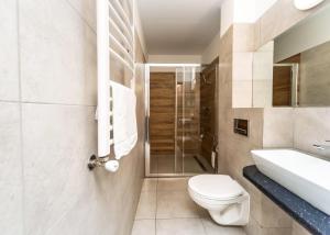 Koupelna v ubytování Hotel Marczewski