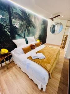 Ένα ή περισσότερα κρεβάτια σε δωμάτιο στο BILBAO NORTH SHORE APARTMENTS 2