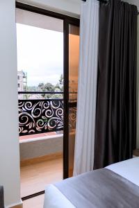 Canopy View Hotel客房内的一张或多张床位