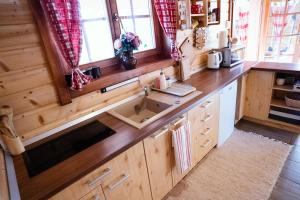 A kitchen or kitchenette at Chata Kaprík 35