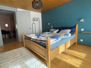 Postel nebo postele na pokoji v ubytování Gite de la Robella