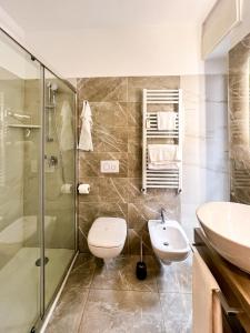 Koupelna v ubytování Hotel Victoria