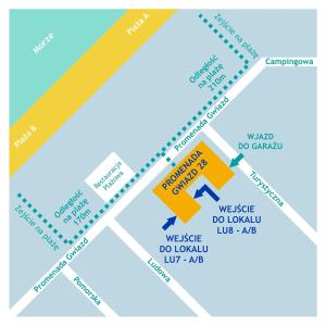Plán poschodí v ubytovaní MojeMiędzyzdroje LU 7B - Luksusowy apartament 100 metrów od morza
