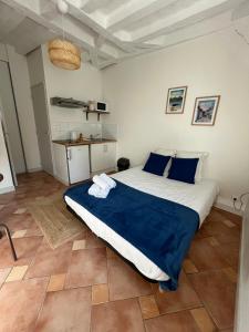 Ένα ή περισσότερα κρεβάτια σε δωμάτιο στο Studio Centre Angers 2 personnes