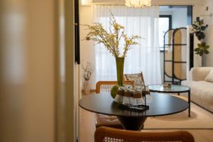 Posezení v ubytování Shanghai M home B&B near East Nanjing Road Subway near The Bund and Peoples Square 上海小胖纸民宿-南京东路店-天赐外滩