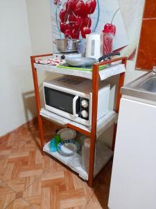 Kuchyň nebo kuchyňský kout v ubytování Travel House