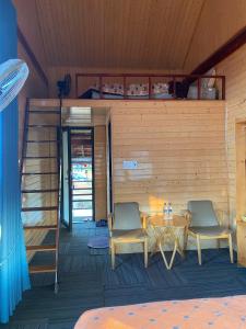 Χώρος καθιστικού στο Săn Mây Homestay and Coffee Măng Đen