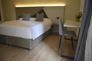 Postel nebo postele na pokoji v ubytování Hotel Torino