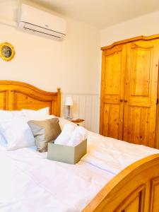 Postel nebo postele na pokoji v ubytování Lux Apartman Villa