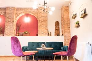 Χώρος καθιστικού στο Hostal Posada Huecar