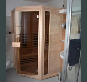 Ein Badezimmer in der Unterkunft Boddenblick - Breege